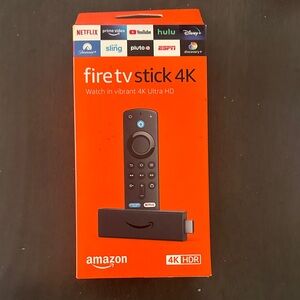 Amazon Fire TV Stick 4K with Alexa Remote - Black and Red